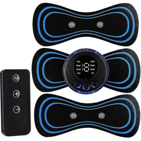 Mini Electric Ems Neck Back Massager Cervical Massage Patch Relief Pain