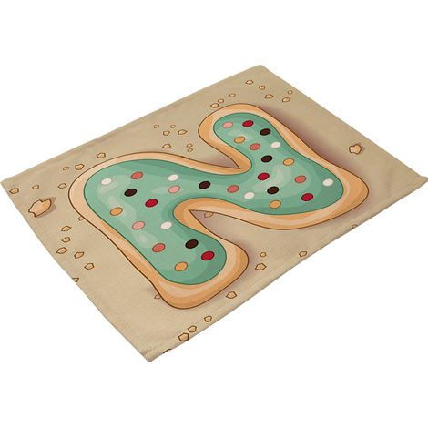 Tapis De Table En Coton Et Lin - Isolation Thermique Et Résistance À L'usure - Pour Salle À Manger Et Cuisine - Lot De 1 (1/2)