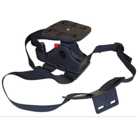 Kit Complet Support Sondeur Seven Bass Plug & Go pour Float Tube - Plaque Clipée, Sangle Ajustable