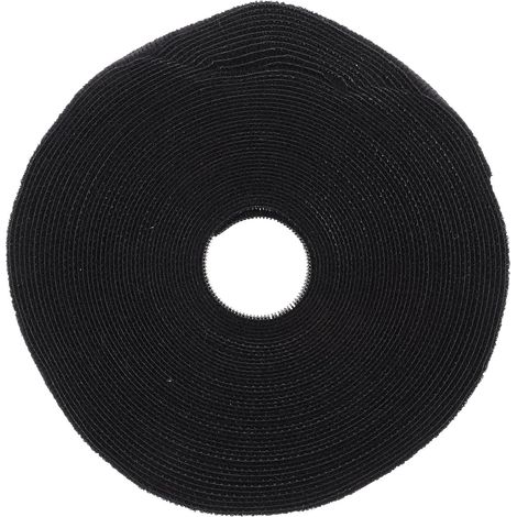 Attache de Câble en Nylon Réutilisable Noir, Bande Adhésive Pratique pour Organiser Câbles D'ordinateur et Tv Bureau la Maison (1/5)