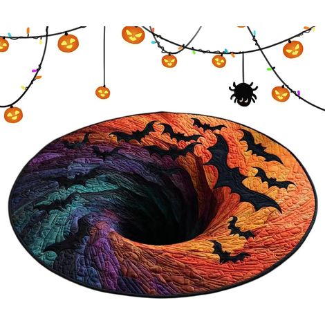Paillasson Halloween Paillasson Rond Matelassé Antidérapant Sur Le Thème Tapis de salle de bain Pour Cuisine, Entrée, Table Basse (1/5)