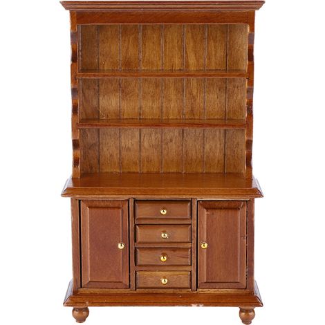 Étagère miniature 1:12 pour maison de poupée, accessoire bibliothèque, meuble jouet pour décoration intérieure (1/5)
