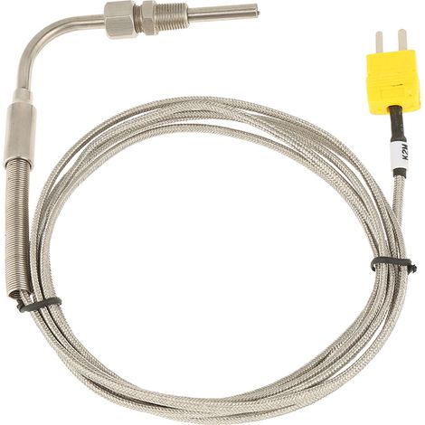 Thermocouple de type K pour sonde de température des gaz d'échappement, avec pointe exposée et connecteur 2m (1/5)
