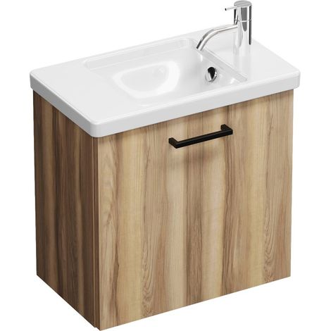 Burg Eqio Keramik-WT+WT-Unterschrank Frassino Dekor Cappuccino/Alpinw. GR0234