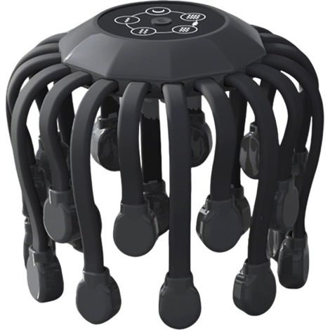 Massaggiatore per la testa per alleviare l'emicrania con musica, massaggiatore per emicrania con 20 punti vibranti, massaggiatore elettrico per cuoio capelluto, strumento per massaggio del cuoio capel (1/5)