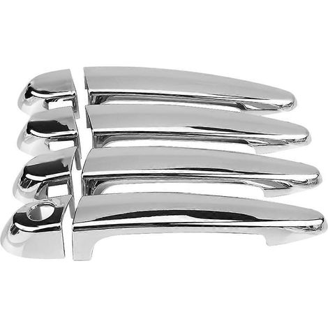 8 pièces de garnitures de poignées de porte chromées pour BMW X1 X3 X5 X6 2010-2013 (1/4)