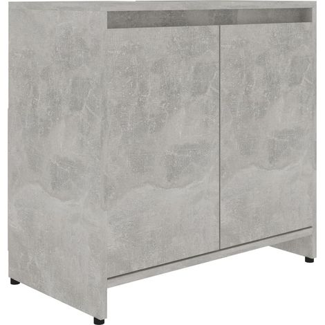 Meuble vasque Gris béton 60x33x58 (1/5)