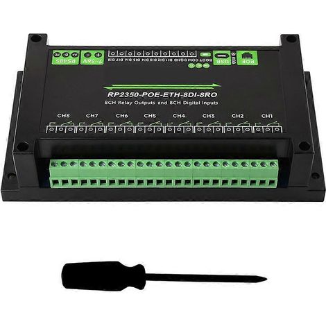 RP2350 Dual-Core-Industriesteuerplatine mit zwei Gehäusen, 8-Kanal-Netzwerkrelais mit Unterstützung digitaler Eingänge und A-Typ-Isolation (1/5)