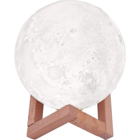 Toppanses Lampe lune imprimée 3D Lumière de nuit LED Télécommande Lampe de Table Lampe de Dimmable Luminosité Blanc Chaud et Froid Lampe de Bureau pour Enfants Cadeau Petite Amie Cadeau(15 cm) (1/5)