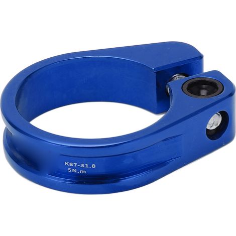 Collier de fixation de selle en alliage d'aluminium léger 31,8 mm pour vélo de route et VTT - Bleu (1/5)