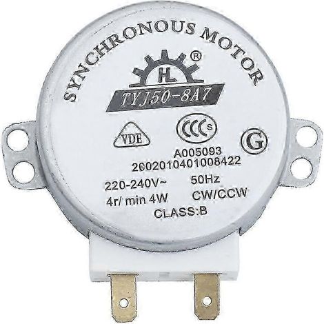 TYJ50-8A7 AC 220V-240V 4RPM 4W CW/CCW Mikrowellenofen-Drehmotor (Synchron) – Gut-As Shown (1/2)