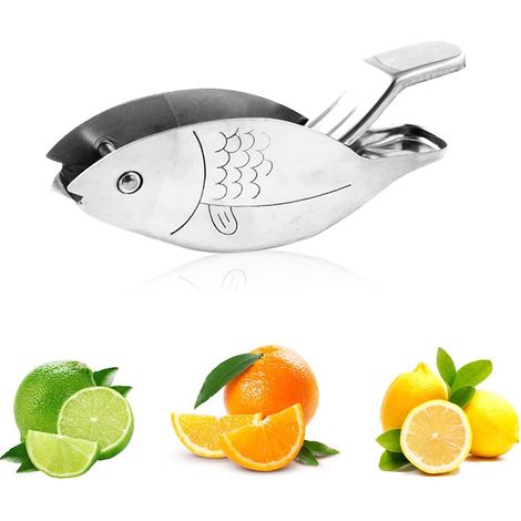 Presse Agrume Manuel Acier Inoxydable Presse Citron Orange Lemon Juicer pour Citron, Orange, Ou Autres Fruits (poisson) (1/5)