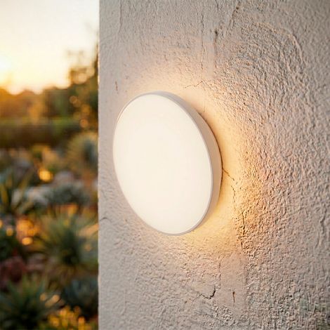 LED-Deckenleuchte für den Außenbereich, 15 W, 1500 lm, CCT (Einstellbar Lichtton), 3000–4000–6500ºK, IP65, weißes Finish