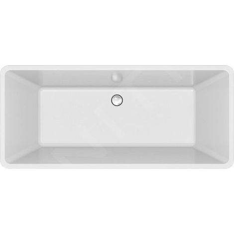 Cersanit Crea - Baignoire en îlot, 162x72 cm, pieds inclus, blanc S301-299 (1/3)