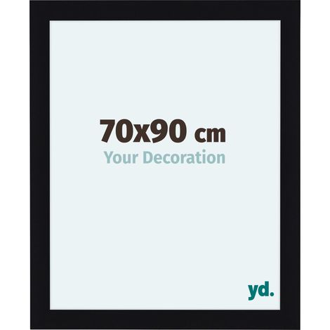 yd. - Cadre photo 70x90 - Noir Brillant - MDF - Como (1/5)