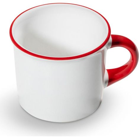 Gmundner Keramik Rubinroter Rand, Kaffeehäferl (0,24L) (1/2)