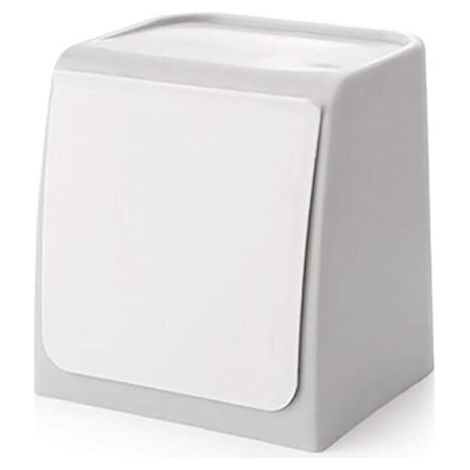 Mini poubelle murale 14.5x12.5x14.9cm – Bac en polypropylène anti-chute – Pour cuisine, salle de bain, bureau – Installation facile (1/5)
