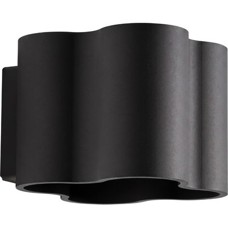 Lámpara de pared OVIO negra aluminio 1xG9 12cm Sollux (1/5)