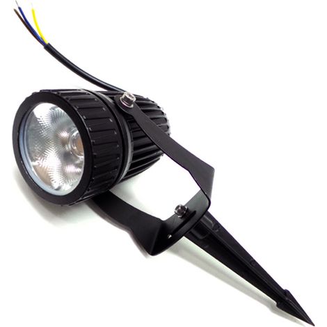 Faretto picchetto COB LED 12w illuminazione esterna staffa inclusa FE4-12WLuce Neutra Naturale 4200k