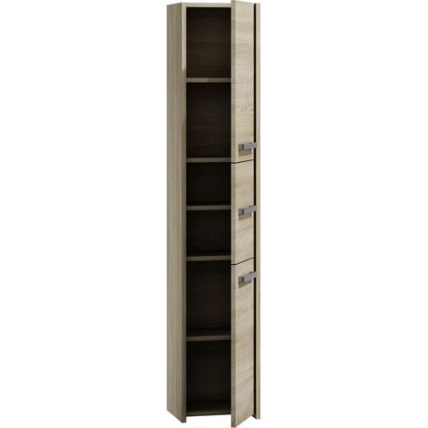 Mobile da bagno, Rovere Sonoma, 170 x 30 x 30 cm (1/5)
