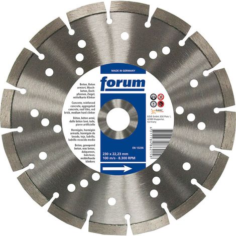 Disque de coupe diamantÚe laser 150 x 22,2 x 2,6 mm