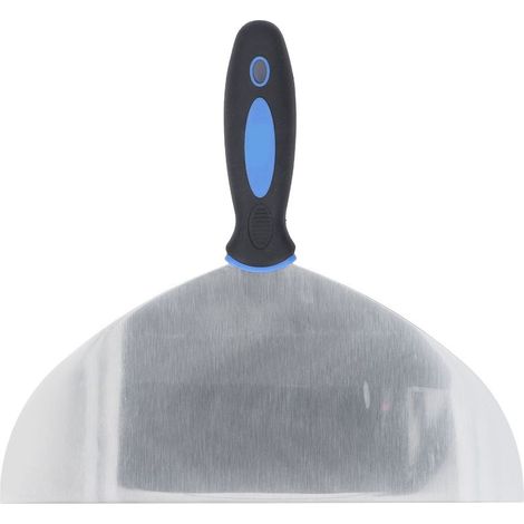 Grattoir à mastic en acier inoxydable 10 pouces, pour papier peint, peinture, autocollants, plâtre, avec trou de suspension, pour réparation de cloison sèche (1/5)