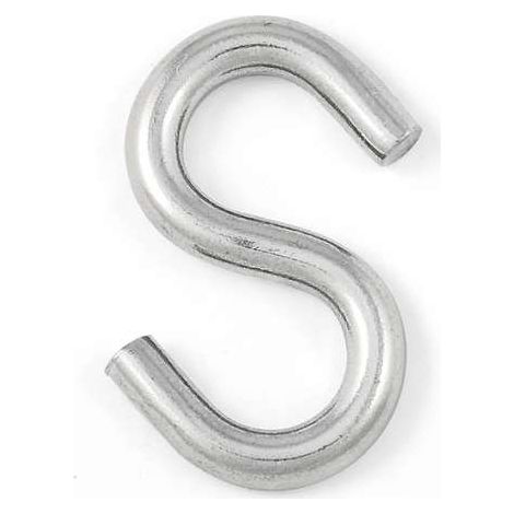Gancio a S Ø 5 mm. in acciaio Inox A4 - AISI 316 - 3 pz.