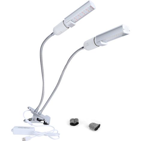Lampe De Culture Led E27 - Lampe Flexible Avec Pince Et Câble Usb Pour Plantes D'intérieur - 1 Pièce (1/5)