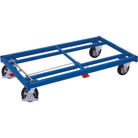 VARIOfit Schwerlastwagen Elastikbereifung 1200kg Tragkraft 1380x880mm Anthrazitgrau RAL 7016