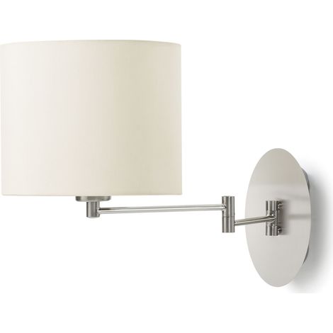Aplique con brazo articulado tilt OVAL E27 42W Niquel satinado