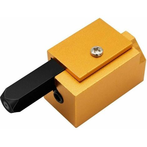 Ahlsen Cincel de ángulo recto, cincel cuadrado, bisagra de perforación artesanal, cincel de madera de pavor, desbarbado de puerta, cajón, herramientas de carpintería para carpintero, oro, 1 pieza (1/5)