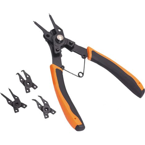 Pince à circlips 4 en 1, pince à circlips, outil multifonctionnel pour enlever les anneaux internes et externes (1/5)