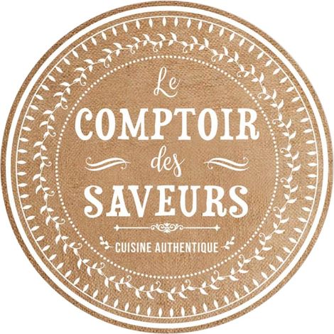 Set de table rond en toile de jute SAVEURS