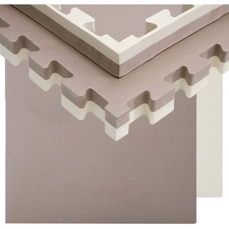 1,6qm Tapis de Sol pour Gym - 4cm - 2 Dalles en Mousse - 90x90 Puzzles de Sol (1/5)