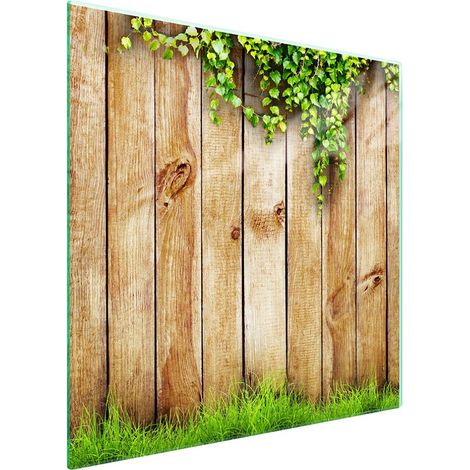 Plaque de protection en verre pour poêle à bois 50x52 (1/5)