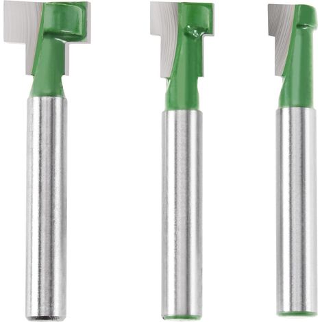 3pcs Keyhole Cutter 6mm Keyhole Planer Straight Head Cutting Group 6mm Keyhole Plane Accessories for Plywood Cork MDF Plastic (1/5)