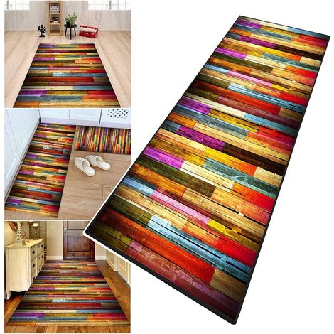 Tapis De Couloir Long Passage 80x200 cm, Lavable AntidéRapant Essuyable Moderne Clair Abstrait Motifs Style Design Ornements Moquette pour Cuisine Salon Passage Adulte Chambre Chemin EntréE (1/5)