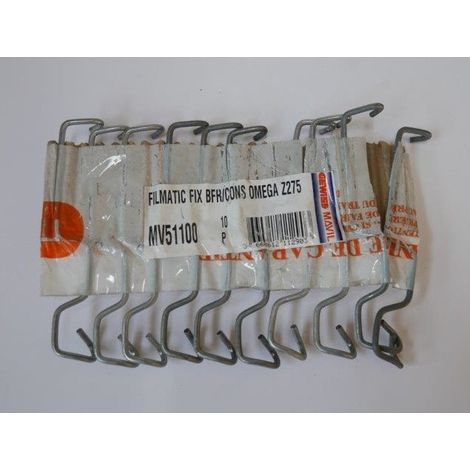 Lot de 10 fixations rapides Filmatic finition Z275 pour chemin de câble fil BFR sur console Omega GEWISS