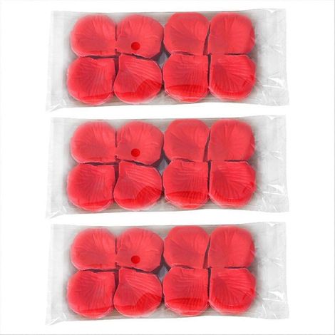 Pétales de rose, fleurs artificielles, pétales de rose pour la décoration du lit et de la Saint-Valentin (1/5)