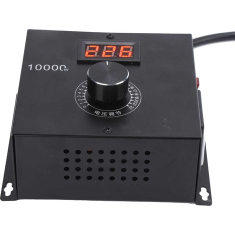 Régulateur de tension électrique à thyristor, variation de vitesse haute puissance avec interrupteur à bouton (prise UE 220 V) (1/5)