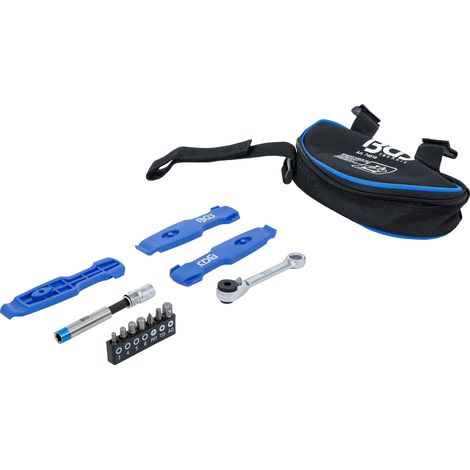 Juego de herramientas BGS 74516 reparación bicicleta 13 piezas carraca compacto (1/4)