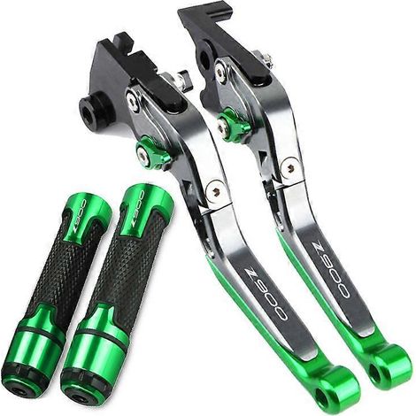 Aplicable a Kawasaki Z900 Z 900 2017-2022 2020 2021 Juego de palancas de freno y embrague CNC para motocicleta, con manillar plegable ajustable y protectores (S) (1/5)