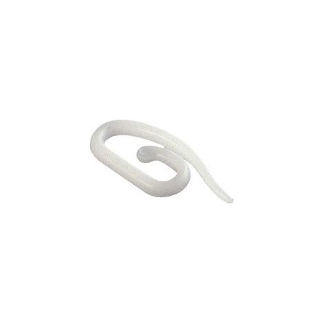 Geraffter Vorhanghaken aus Kunststoff 27 mm. Box 1000 Einheiten