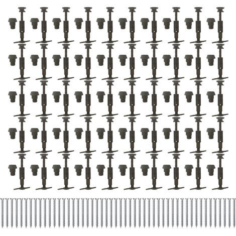 Lot de 50 Supports AP INTER - Appui intermédiaire + 50 vis bois Ø5,0x30 tête fraisée TX - Référence : JSRAPINTER + FIS670350 (1/4)