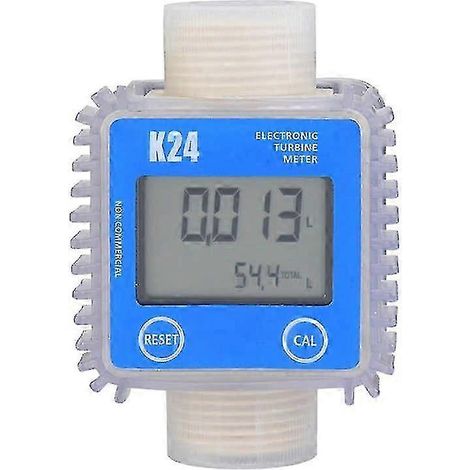 Débitmètre numérique K24 pour turbines, huile, carburant, produits chimiques, eau et liquides de mer, avec affichage LCD. Mesure du débit. (1/5)