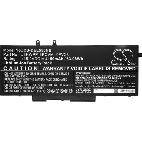 NX - Batterie ordinateur portable 15.2V 4150mAh - 3HWPP3PCVMYPVX3
