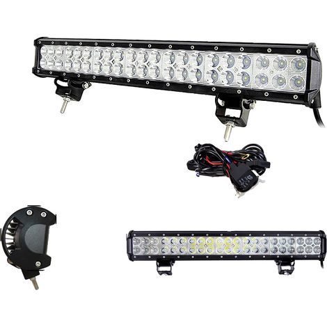 Barra de luz LED, diseño de doble fila, temperatura de color de 6000K (1/2)