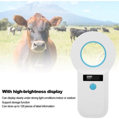 Scanner d'identification pour animaux - Portable - Écran haute luminosité - Sans fil (1/4)