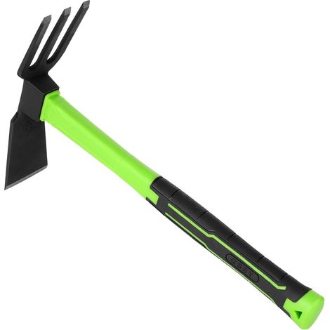 Pioche de Jardin 15 pouces, Manche Antidérapant Ergonomique, Tête en Acier Carbone, Outil de Creusage & Désherbage Polyvalent,Polyvalente Jardin/Camping/Construction (1/5)