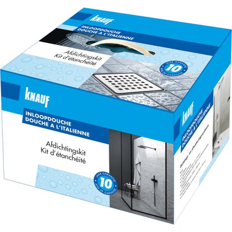 KNAUF Douche à l'italienne - Kit d'étanchéité
Système d’étanchéité pour le sol d’une douche à l’italienne